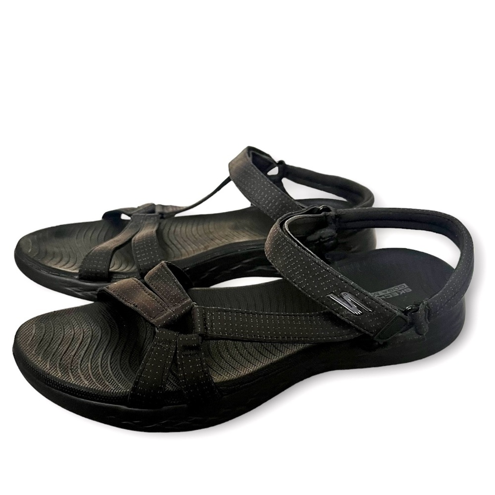 SOLD*********Skechers On the GO 600 Brilliancy Sandals Size 10 Black SN 15316 - Picture 8 of 16